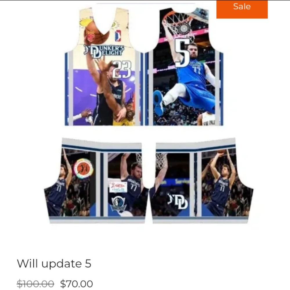 Dunkers Delight Jersey set